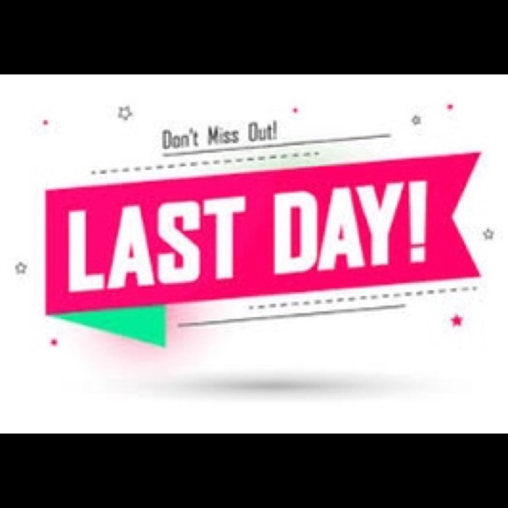 Last day for purchases!